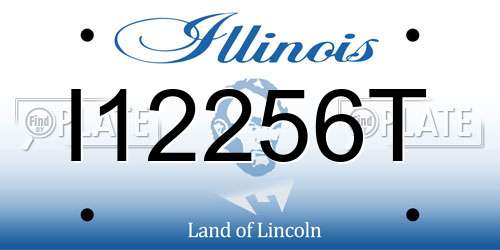 I12256T Illinois License Plate