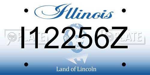 I12256Z Illinois License Plate