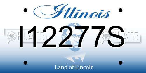 I12277S Illinois License Plate