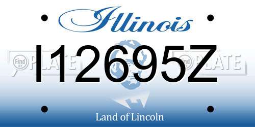 I12695Z Illinois License Plate