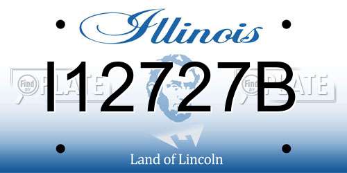 I12727B Illinois License Plate