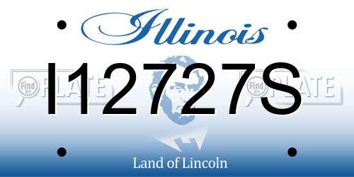 I12727S Illinois License Plate