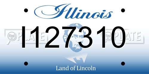 I127310 Illinois License Plate