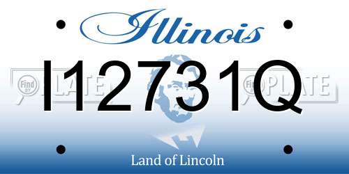 I12731Q Illinois License Plate