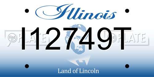 I12749T Illinois License Plate