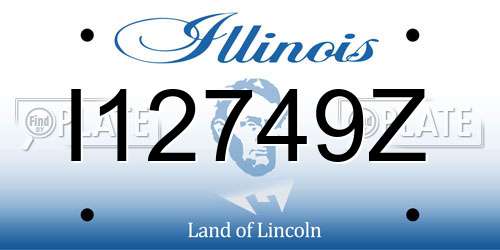 I12749Z Illinois License Plate