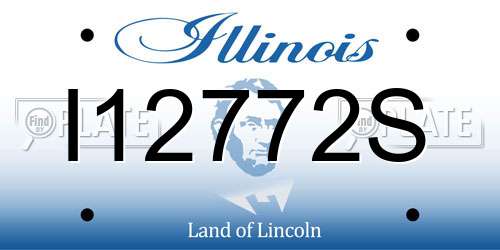 I12772S Illinois License Plate