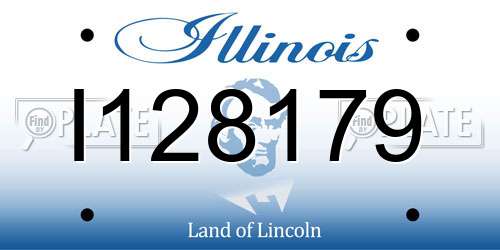 I128179 Illinois License Plate