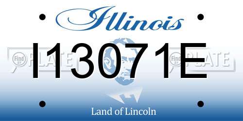 I13071E Illinois License Plate