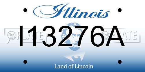 I13276A Illinois License Plate
