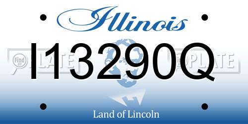 I13290Q Illinois License Plate