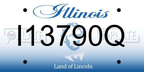 I13790Q Illinois License Plate