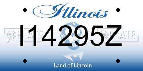 I14295Z Illinois License Plate