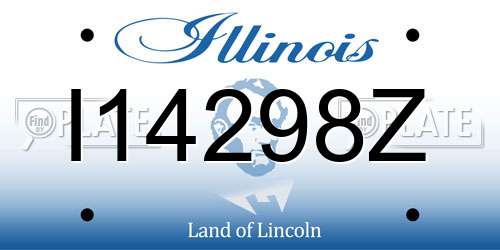 I14298Z Illinois License Plate