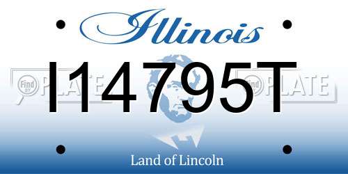 I14795T Illinois License Plate