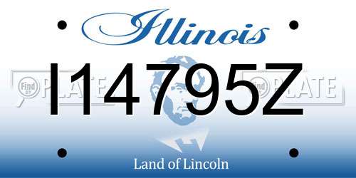 I14795Z Illinois License Plate