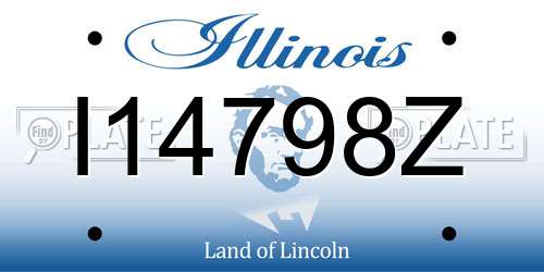 I14798Z Illinois License Plate