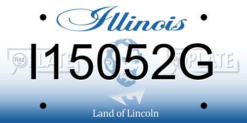 I15052G Illinois License Plate