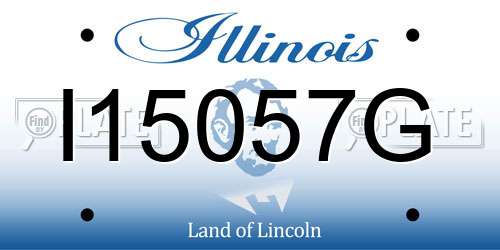 I15057G Illinois License Plate