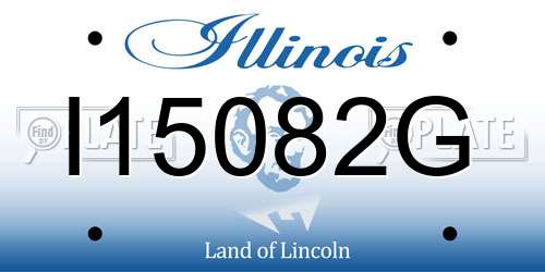 I15082G Illinois License Plate