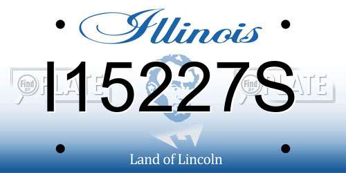 I15227S Illinois License Plate