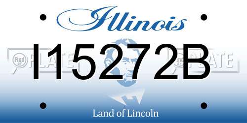 I15272B Illinois License Plate