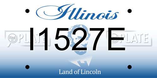I1527E Illinois License Plate