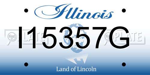 I15357G Illinois License Plate