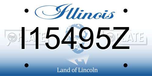 I15495Z Illinois License Plate