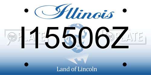 I15506Z Illinois License Plate