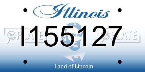 I155127 Illinois License Plate