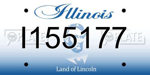 I155177 Illinois License Plate