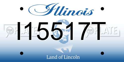 I15517T Illinois License Plate