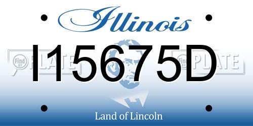 I15675D Illinois License Plate