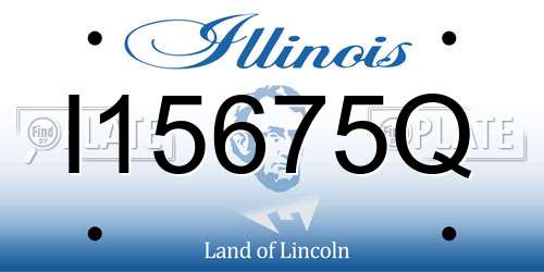 I15675Q Illinois License Plate