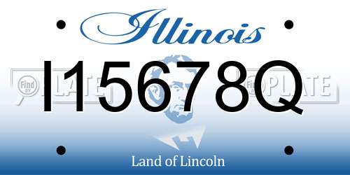 I15678Q Illinois License Plate