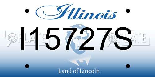 I15727S Illinois License Plate