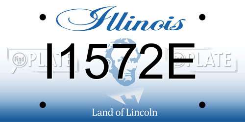 I1572E Illinois License Plate