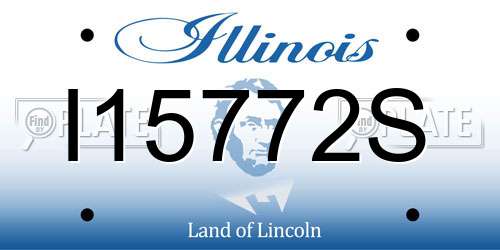 I15772S Illinois License Plate