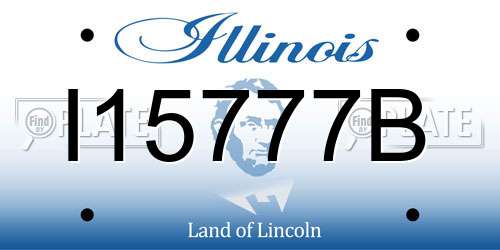 I15777B Illinois License Plate