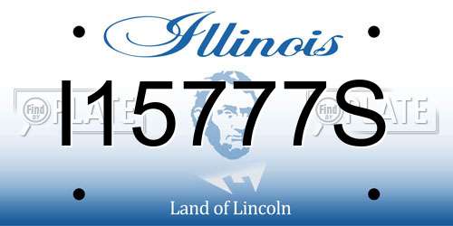 I15777S Illinois License Plate
