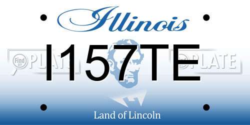 I157TE Illinois License Plate