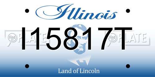 I15817T Illinois License Plate