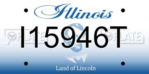 I15946T Illinois License Plate