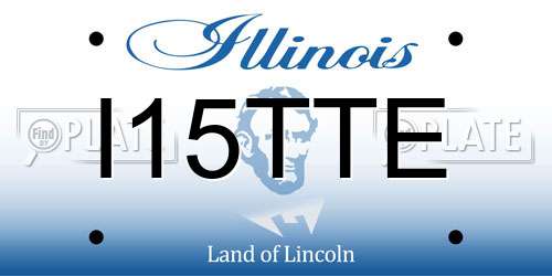 I15TTE Illinois License Plate