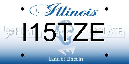 I15TZE Illinois License Plate