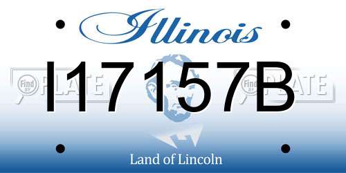 I17157B Illinois License Plate