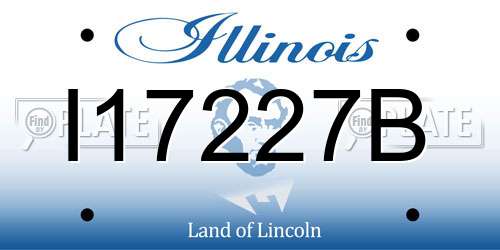 I17227B Illinois License Plate