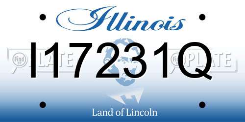 I17231Q Illinois License Plate