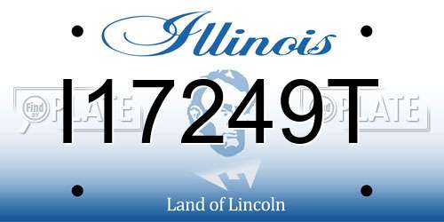 I17249T Illinois License Plate